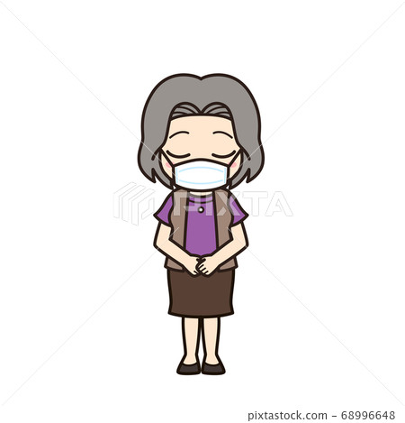 Granny bowing mask Granny bowing mask 68996648