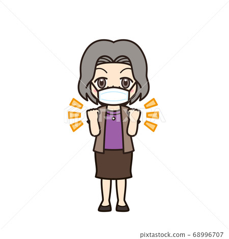 奶奶膽姿勢面具 奶奶膽姿勢面具 68996707
