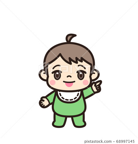 Baby pointing - Stock Illustration [68997145] - PIXTA