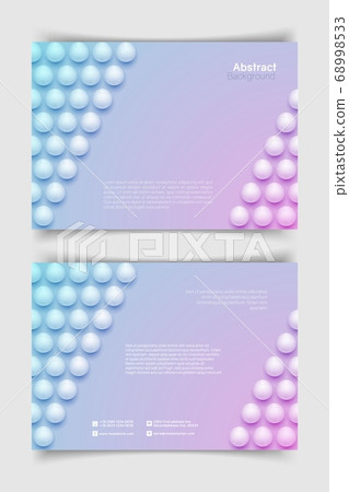Abstract neon circle background with 3D spheres Abstract neon circle background with 3D spheres 68998533