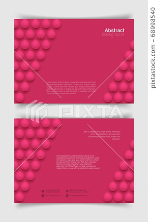 Abstract pink circle background with 3D spheres Abstract pink circle background with 3D spheres 68998540