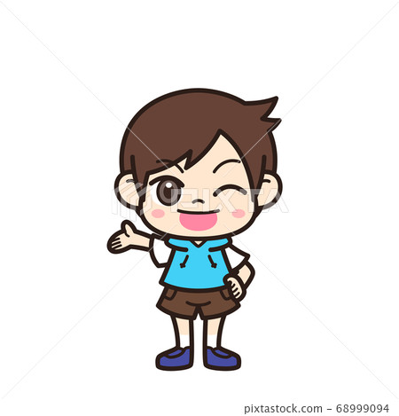 Boy introduction - Stock Illustration [68999094] - PIXTA