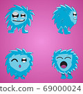 monster blue Graphic vector illustration, great for posters, banners, etc. 69000024
