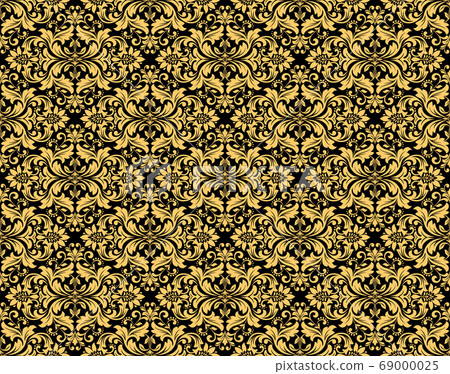 Wallpaper in the style of Baroque. Seamless vector Wallpaper in the style of Baroque. Seamless vector 69000025