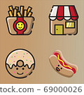 fast food graphic vector illustration, great for restaurants, eating places, etc. 69000026