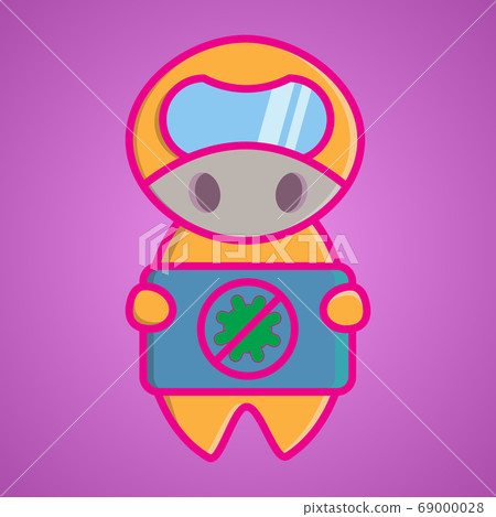 corona virus graphic vector illustration, great for posters, banners, etc. 69000028