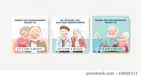 Ads template with national grandparents day Ads template with national grandparents day 69000315