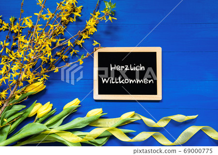 Spring Flowers Decoration, Branch, Blackboard, Spring Flowers Decoration, Branch, Blackboard, 69000775