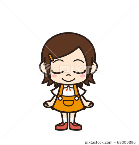 Girl bowing 69000896