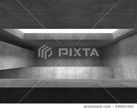 Abstract empty interior background with concrete Abstract empty interior background with concrete 69002482