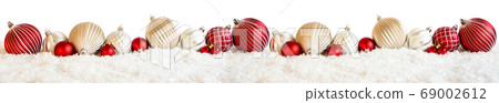 Banner Of Christmas Ball Ornament, Snow, White 69002612