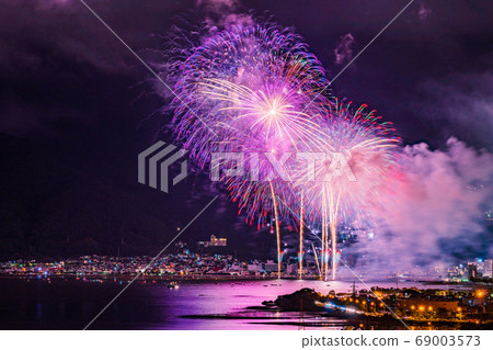(Nagano Prefecture) Suwa Lake Festival Hako Fireworks Festival 69003573