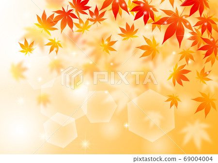 閃閃發光的軟秋葉背景水平矢量排列可調 閃閃發光的軟秋葉背景水平矢量排列可調 69004004