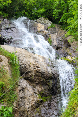 Waterfall of St. Andrew near Sarpi town in Adjara Waterfall of St. Andrew near Sarpi town in Adjara 69004300