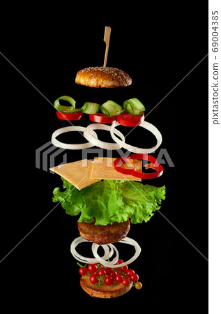 levitating cheeseburger ingredients 69004385