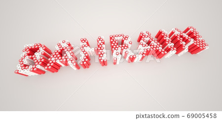 BAHRAIN word made with batteries, wide shot. Modern electrical technologies conceptual 3d rendering BAHRAIN word made with batteries, wide shot. Modern electrical technologies conceptual 3d rendering 69005458