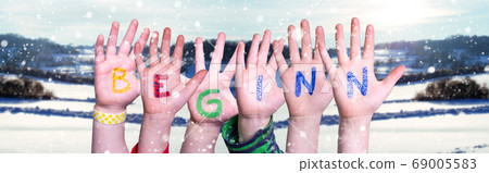 Children Hands Building Word Beginn Mean Children Hands Building Word Beginn Mean 69005583