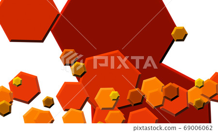 具有許多六邊形的CG六邊形背景材料 具有許多六邊形的CG六邊形背景材料 69006062
