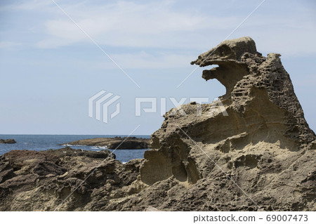 "Akita Prefecture Oga City" Godzilla Rock "Akita Prefecture Oga City" Godzilla Rock 69007473