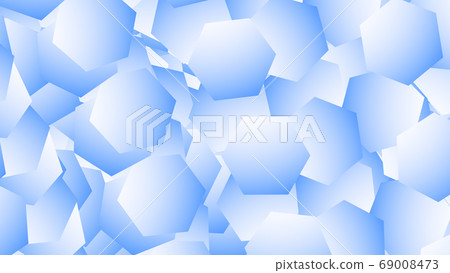 具有許多六邊形的CG六邊形背景材料 69008473