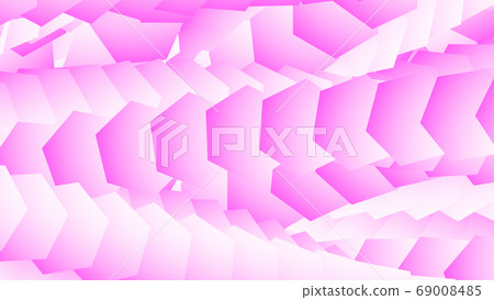 具有許多六邊形的CG六邊形背景材料 69008485