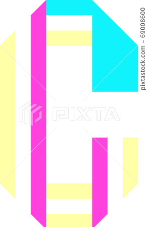 letters folded from colored paper parts , letter A letters folded from colored paper parts , letter A 69008600