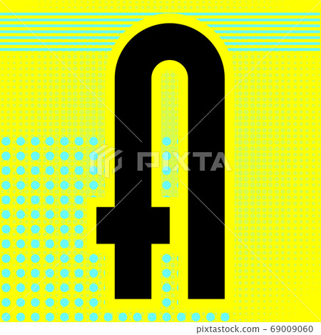 Modern font. Trendy alphabet, black vector letter Modern font. Trendy alphabet, black vector letter 69009060