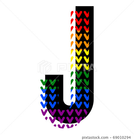 Creative bright font, alphabet in style of pop Creative bright font, alphabet in style of pop 69010294