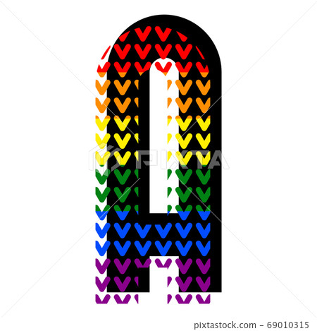 Creative bright font, alphabet in style of pop Creative bright font, alphabet in style of pop 69010315