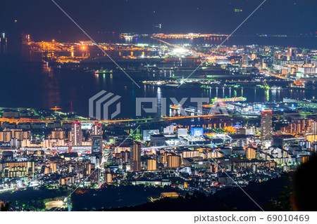《兵庫縣》神戶港島夜景,日本九大神社的三大夜景 《兵庫縣》神戶港島夜景,日本九大神社的三大夜景 69010469