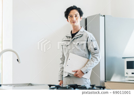 施工人員男職工肖像 69011001