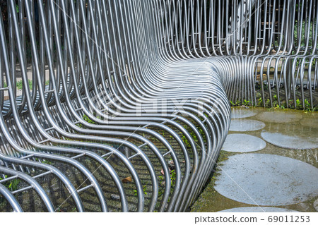 art bench in the rain art bench in the rain 69011253