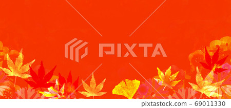 Background illustration of autumn image with colorful leaves Background illustration of autumn image with colorful leaves 69011330