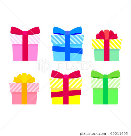 Illustration of present box 69011495