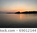 Morning glow and sunrise 69012144