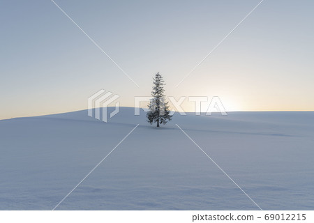 Biei's snow scene 69012215
