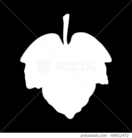 Leaf icon. Isolated white sign on black background. Vector illustration. Great for use as an additional design, logos, labels, stickers, banners, cards, prints, textiles, and more creatives ideas. Leaf icon. Isolated white sign on black background. Vector illustration. Great for use as an additional design, logos, labels, stickers, banners, cards, prints, textiles, and more creatives ideas. 69012472