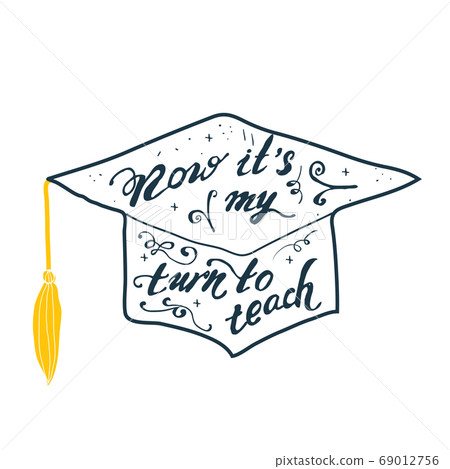 Graduate Cap, Congratulatory Illustration For Graduation From Educational Institutions 69012756