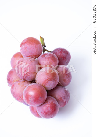實際上，它是蓬鬆的，圓的和大的紅葡萄 69012870