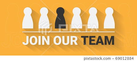 Job Advertisement With Text Join Our Team On Orange Background Job Advertisement With Text Join Our Team On Orange Background 69012884