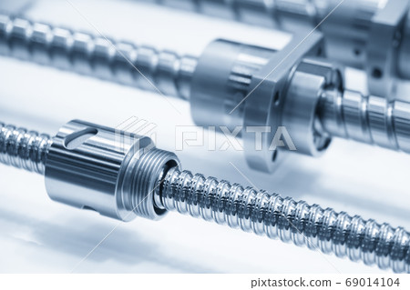 The lead ball screw part of machining center. The lead ball screw part of machining center. 69014104