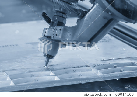 Abrasive multi-axis water-jet machine. Abrasive multi-axis water-jet machine. 69014106