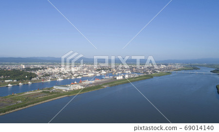 《Yamagata Prefecture》 Aerial view of Sakata city 《Yamagata Prefecture》 Aerial view of Sakata city 69014140