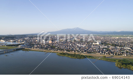 《Yamagata Prefecture》 Aerial view of Sakata city 《Yamagata Prefecture》 Aerial view of Sakata city 69014143