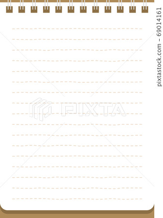 Horizontal Ruled Notebook Notepad Background Stock Illustration