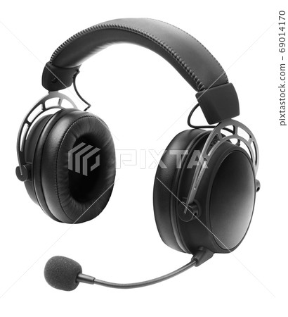 High-quality headphones on a white background. 69014170
