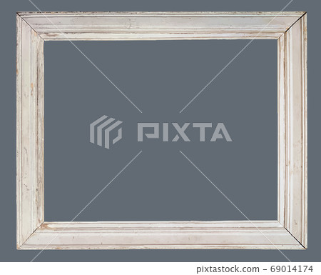 Antique simple white picture frame 69014174