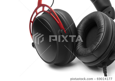 High-quality headphones on a white background. High-quality headphones on a white background. 69014177