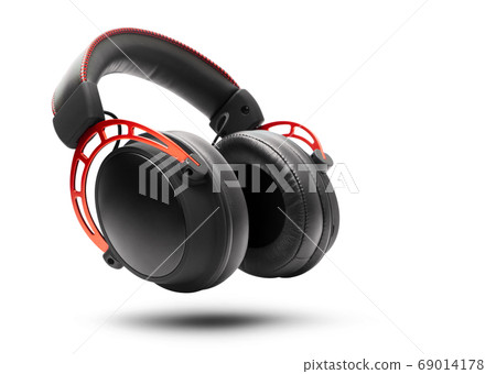 High-quality headphones on a white background. 69014178