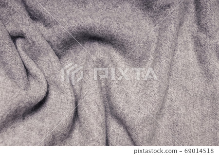 Fine grey cashmere texture close-up. Fine grey cashmere texture close-up. 69014518